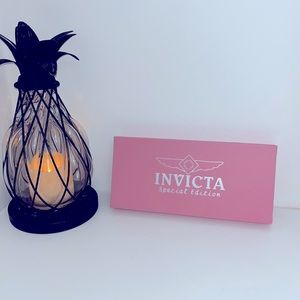 Invicta Special Edition Lupah watch with 7 genuine leather shades of pink straps